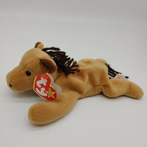 Ty The Beanie Baby Collections Brown Derby The Horse Soft Plush Toy 8X4 In